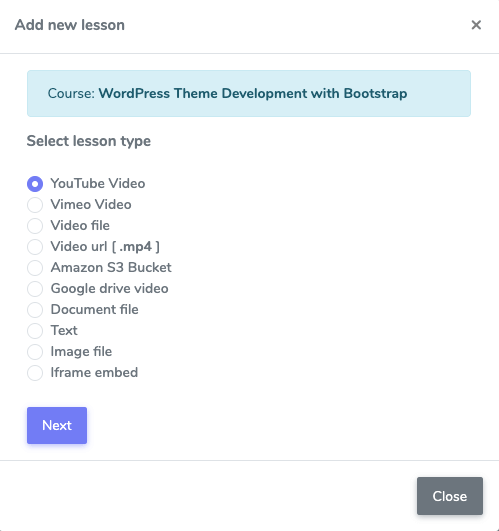 Adding Course Lesson Academy 2 Adding Course Lesson Academy 2
