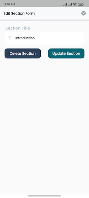 Managing Section Academy Instructors Mobile App Managing Section Academy Instructors Mobile App