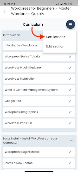 Sorting Lesson Academy Instructors Mobile App Sorting Lesson Academy Instructors Mobile App