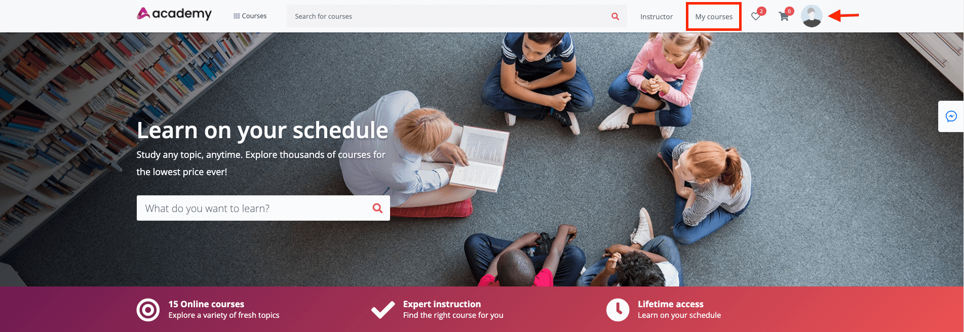 Navigating My Course Academy Navigating My Course Academy