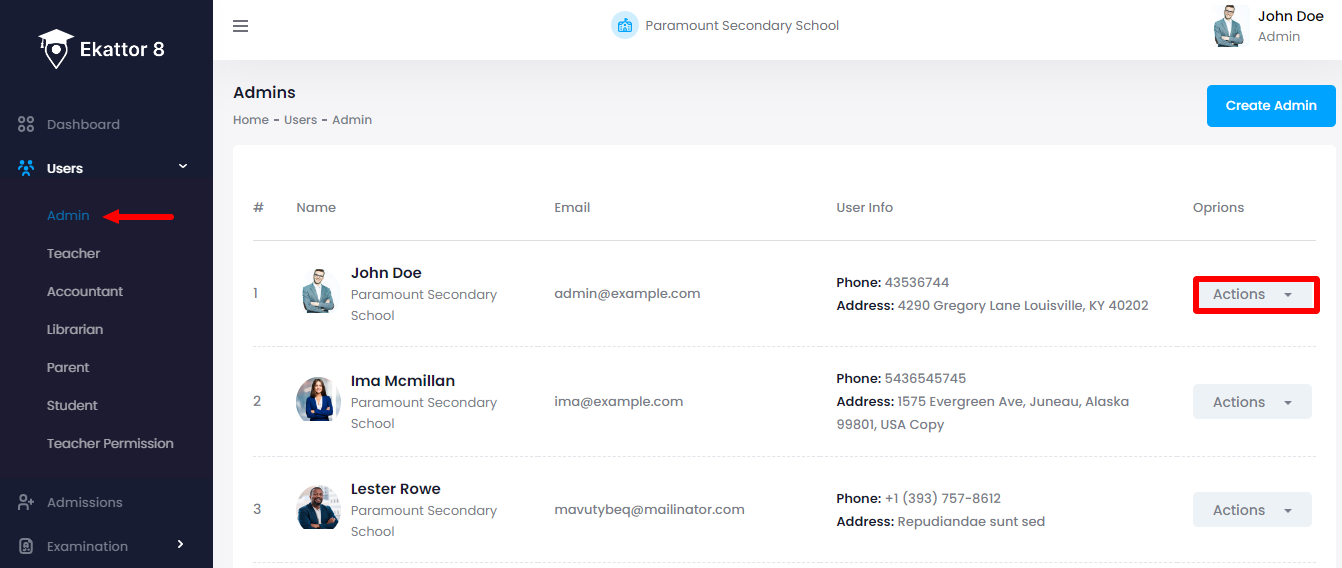 Ekattor 8 Managing Admin Ekattor 8 Managing Admin