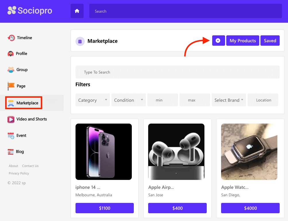 Sociopro Marketplace 45 Sociopro Marketplace 45